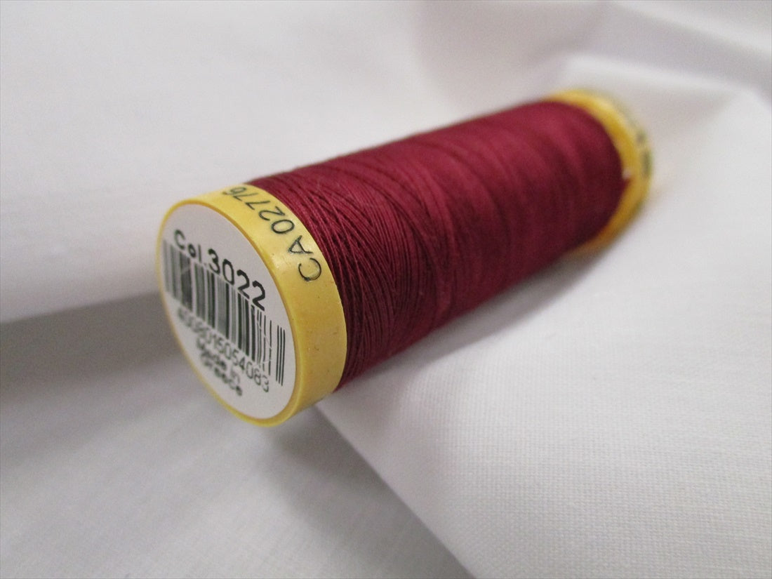 Gutermann 3022 Wine Natural Cotton Sewing Thread
