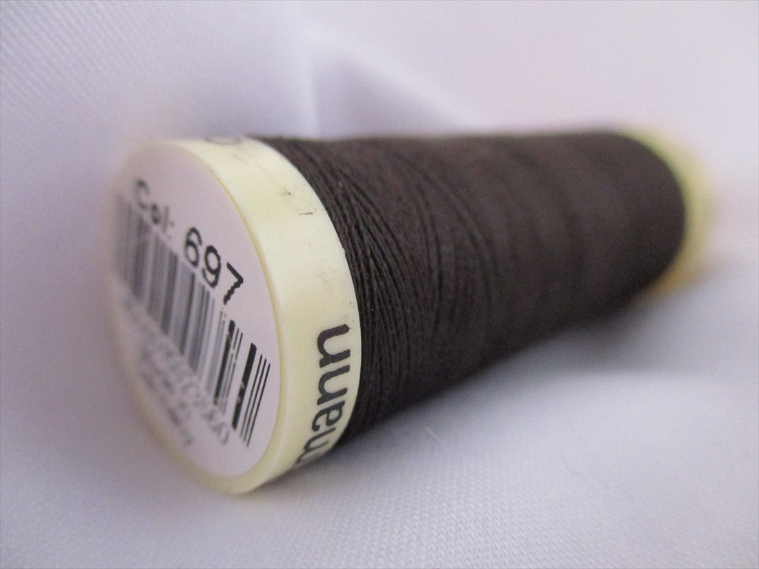 Gutermann 697 Black Treacle Sew All Thread