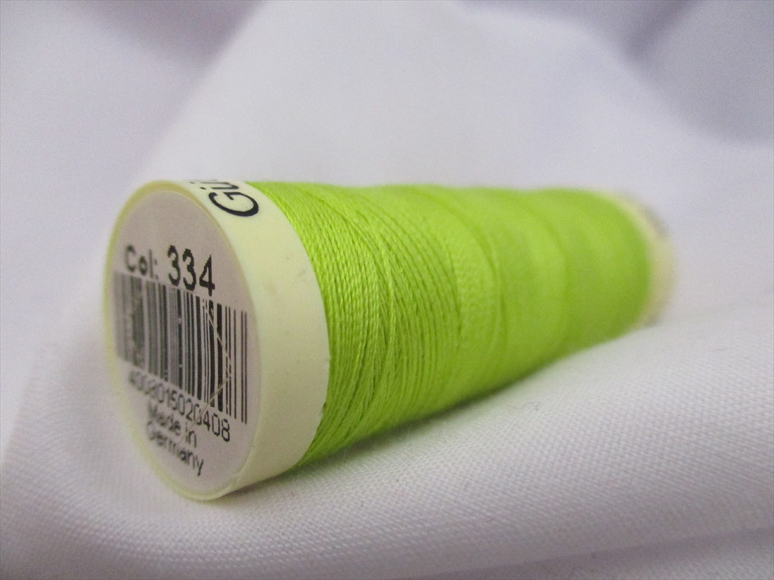 Gutermann 334 Lime Green Sew All Thread The Little Fabric Shop