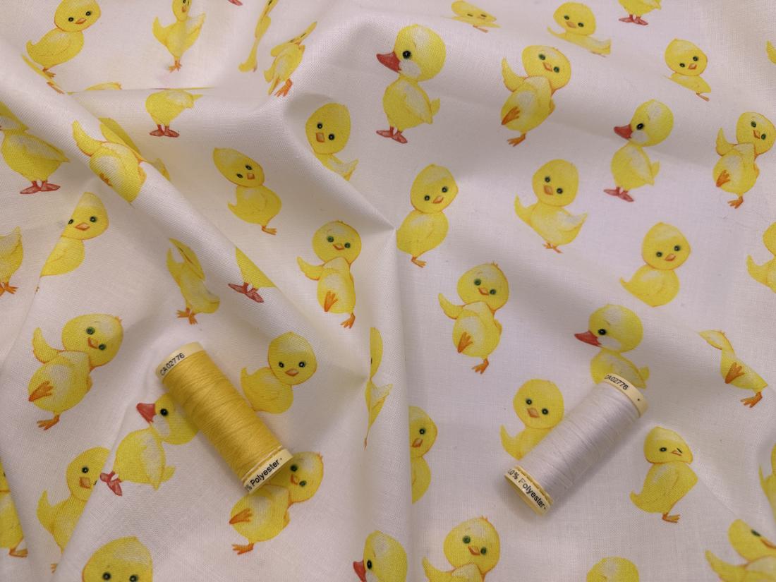 Easter Collection Cute Easter Chicks 100% Cotton Digitally Printed