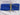 Folded plain royal blue 100% cotton fabric tied with rustic twine on white fabric background