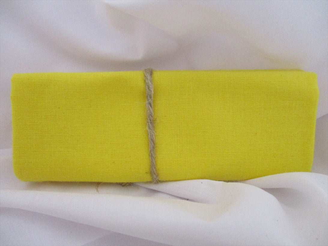 Plain Yellow 100% Cotton Fabric - The Little Fabric Shop