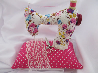 Free Sewing Machine Pin Cushion Pattern designed by Jane O'Connell - The  Little Fabric Shop