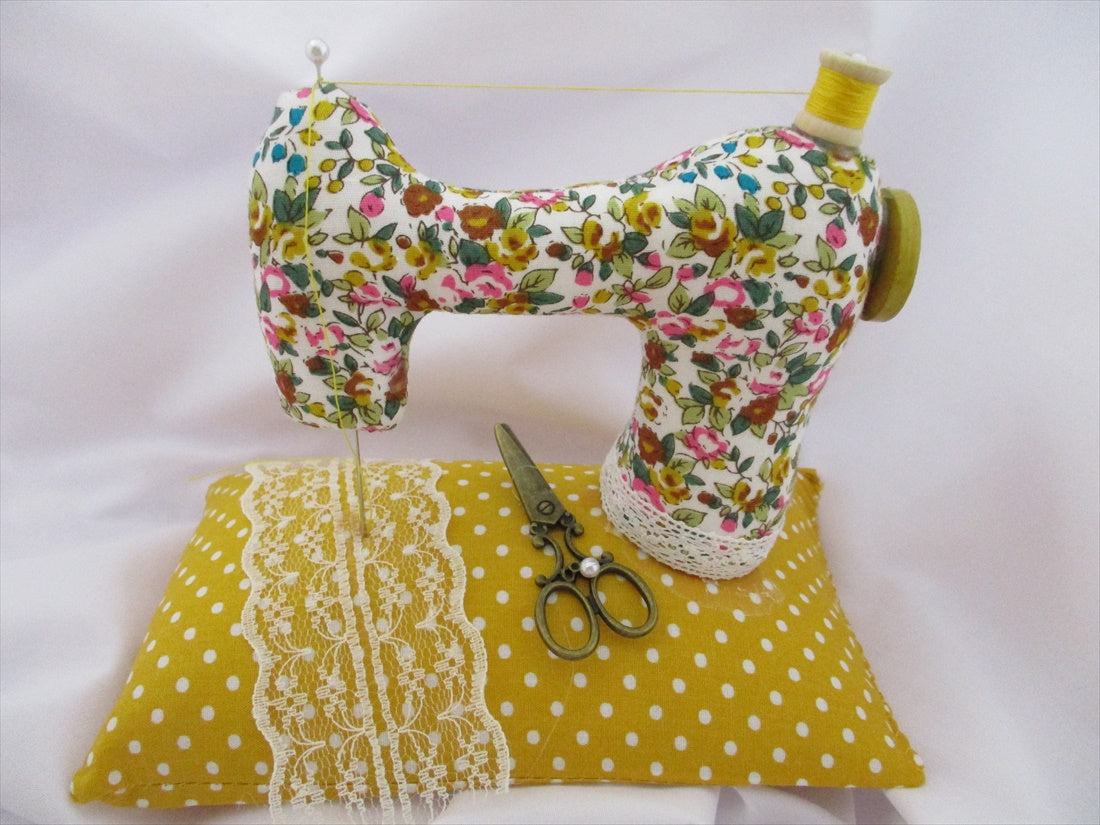 Free Sewing Machine Pin Cushion Pattern designed by Jane O&#39;Connell