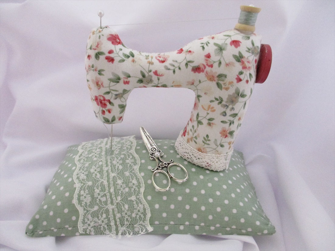 Free Sewing Machine Pin Cushion Pattern designed by Jane O'Connell - The  Little Fabric Shop
