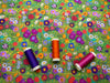 Gustav Klimt Designs Garden Flowers Digitally Printed 100% Cotton