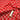 Valentines Hearts & Pin Spots on a Red Background  100% Cotton