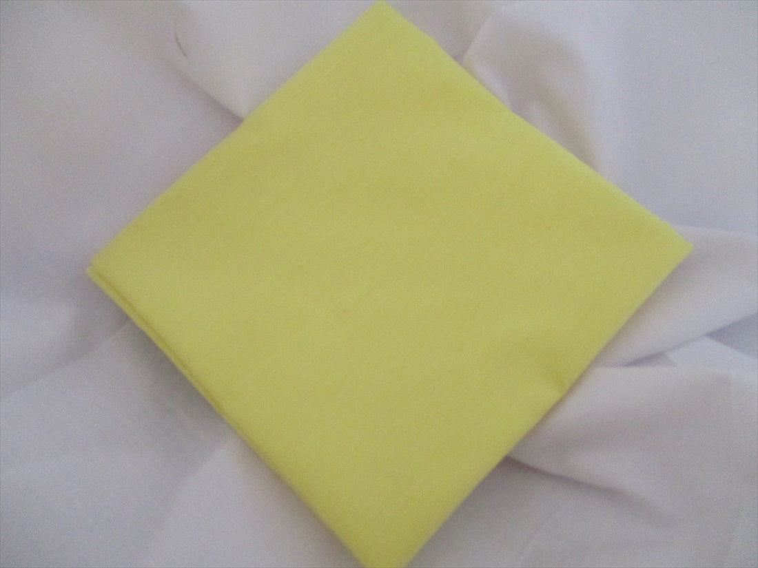 Plain Lemon Poly Cotton