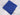 Plain royal blue poly cotton fabric folded on white background for crafts and dressmaking