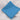 Folded piece of plain turquoise poly cotton fabric on white background