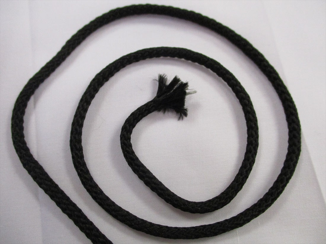 Round Cotton Drawstring Cord Trim 1/4 Inch 6mm Natural Beige White or Black  100% Cotton Hoodie Sweatshirt String 