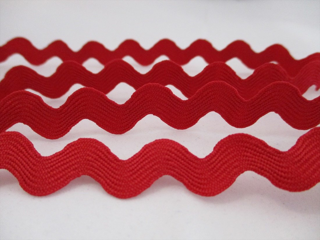 Ric Rac Trim Premium Quality Red 15mm Wide The Little Fabric Shop
