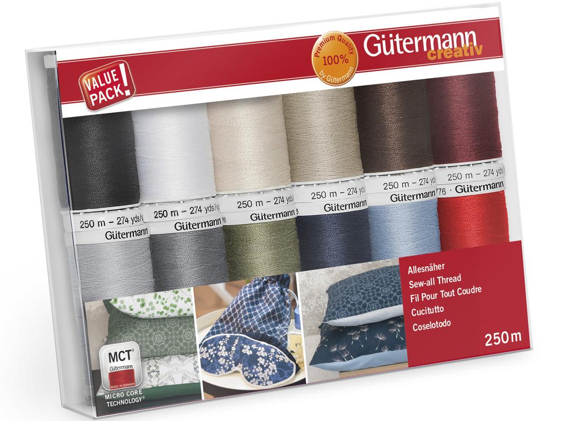 Gutermann Thread Set Sew-All 12 x 250m Assorted Colors